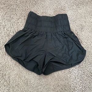Free People The Way Home Shorts Black